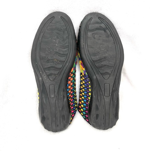 Bernie Mev Multicolor Woven Catwalk Slip-On Flats - Picture 7 of 10
